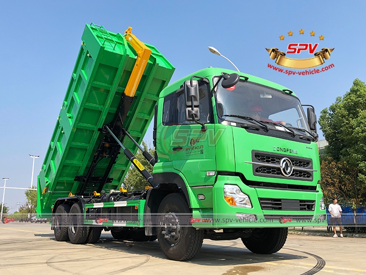 20 CBM Hook Loader Garbage Truck Dongfeng - Lift - RF 20 CBM Hook Loader Garbage Truck Dongfeng - Lift - RF
